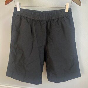 HARMONY WOOL MOHAIR BLEND BLACK SHORTS SIZE 48